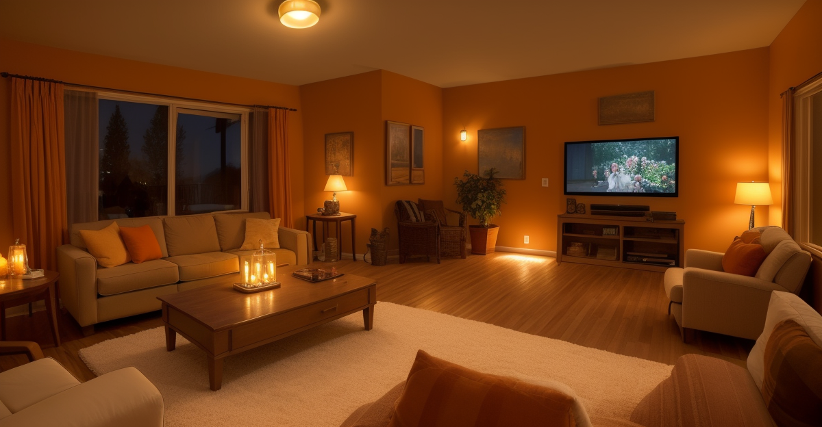 Smart home movie night