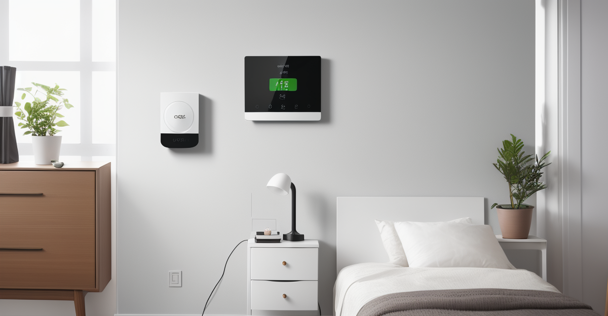 Smart Thermostat Store Shelf