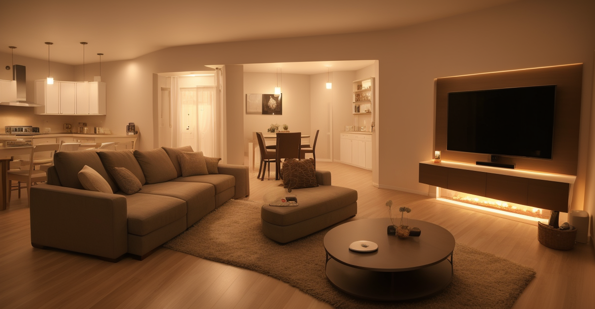 Smart home movie night