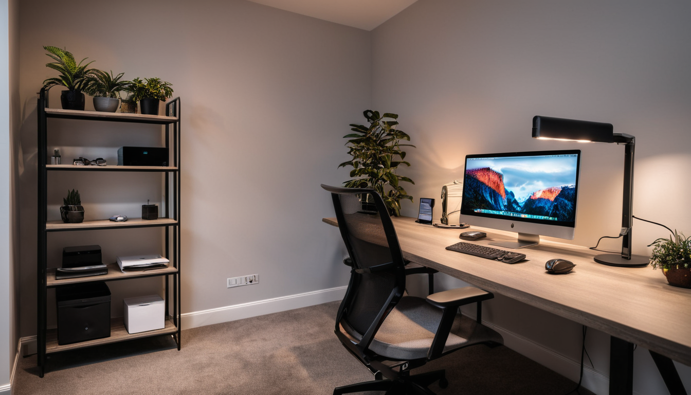 Smart home office setup