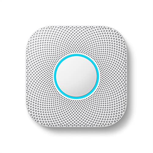 Google Nest Protect - Smoke Alarm - Smoke Detector and Carbon Monoxide Detector - Battery Operated , White - S3000BWES -