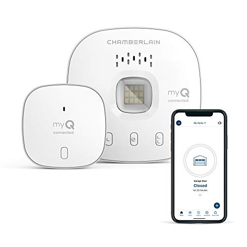CHAMBERLAIN Smart Garage Control - Wireless Garage Hub and Sensor with Wifi & Bluetooth - Smartphone Control
