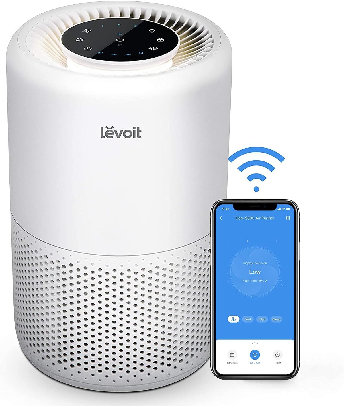 Air purifier in a modern home interior for clean fresh air