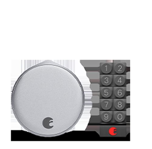August Wi-Fi Smart Lock installed on a front door