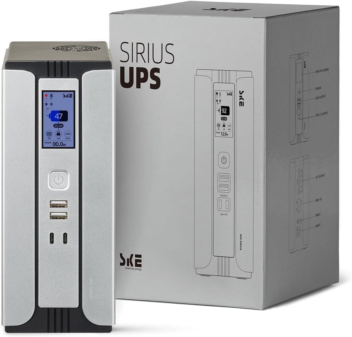 Mini UPS battery backup for router and modem during power outage