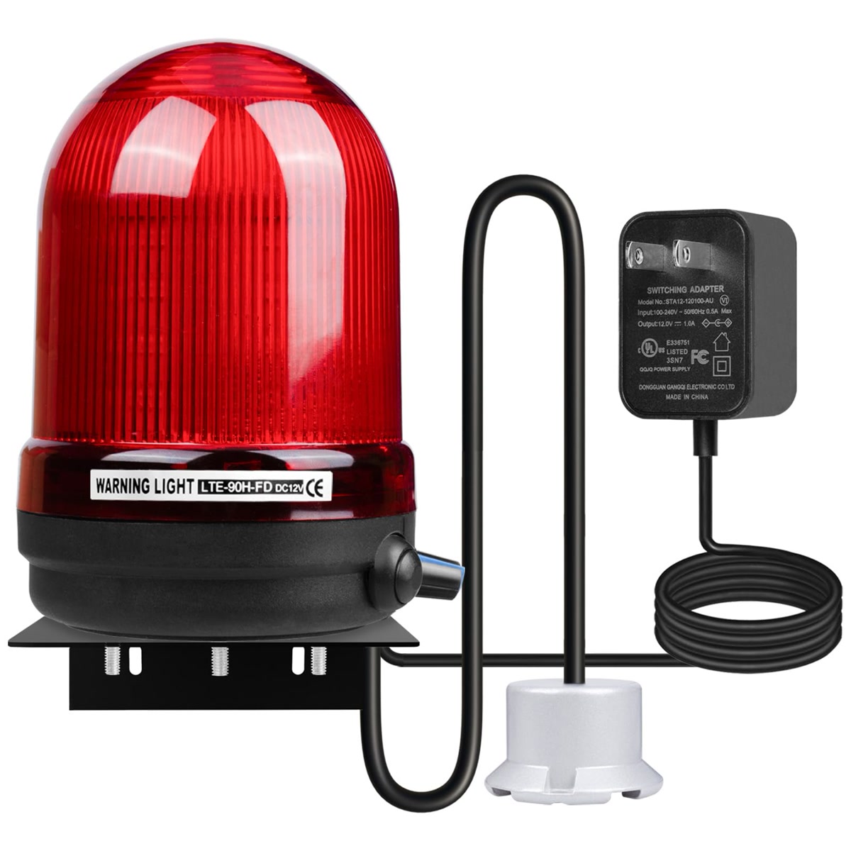 Sump pump high water alarm with 110dB loud alert for basement flood detection