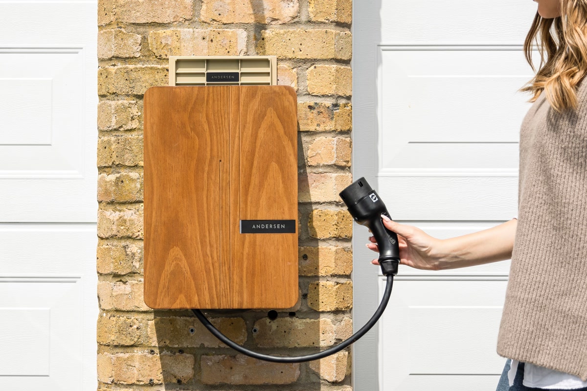 Home EV charger wall mounted installation