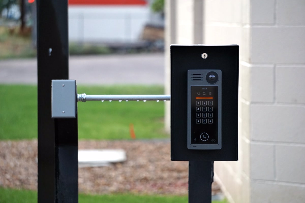 Smart home doorbell camera and intercom for voice-activated security