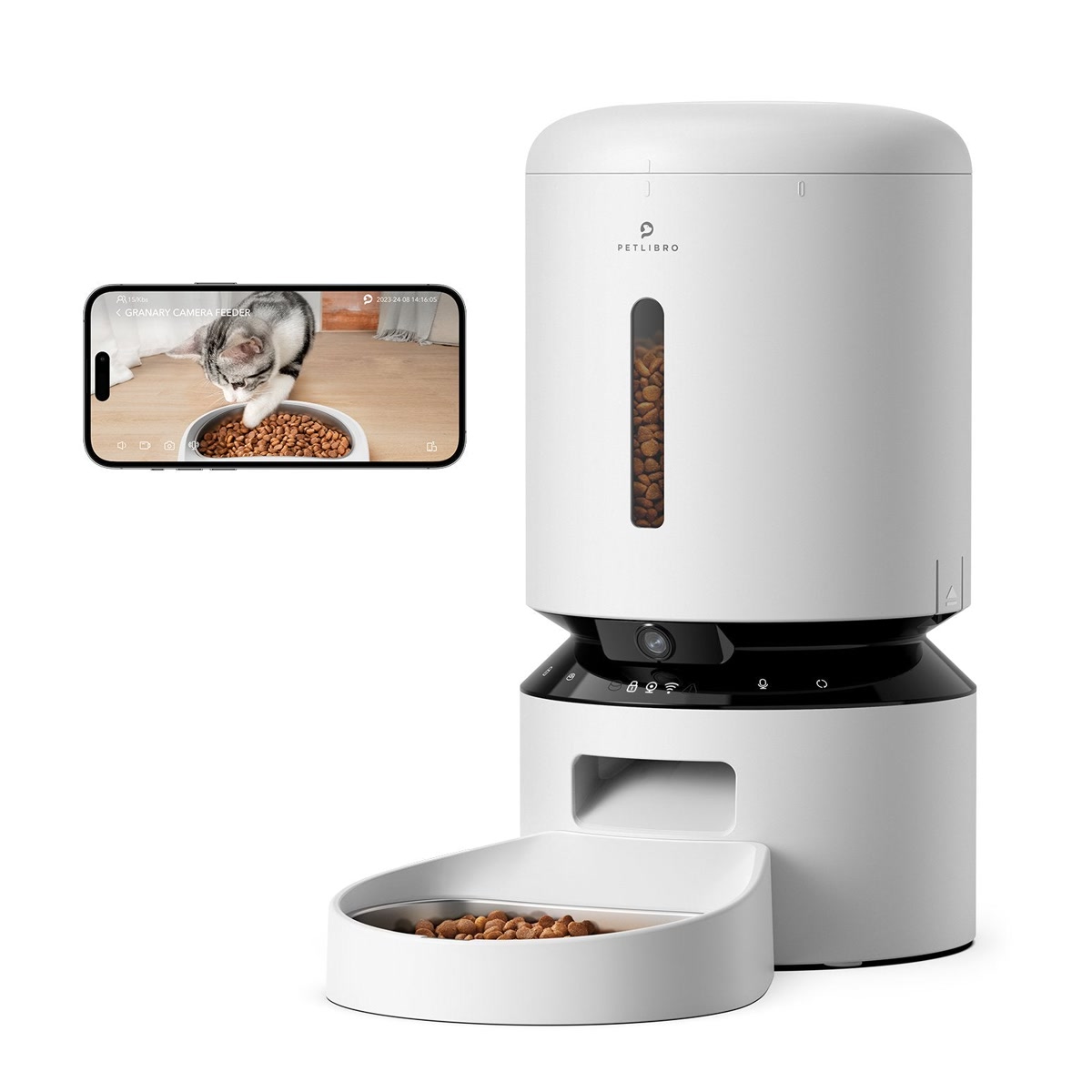 Petlibro smart automatic pet feeder with camera monitoring
