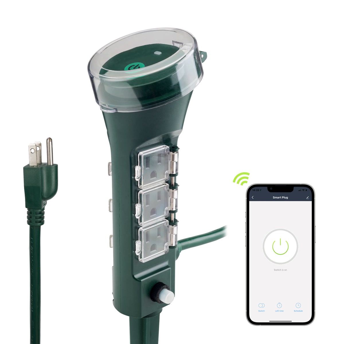 Outdoor smart plug for garden