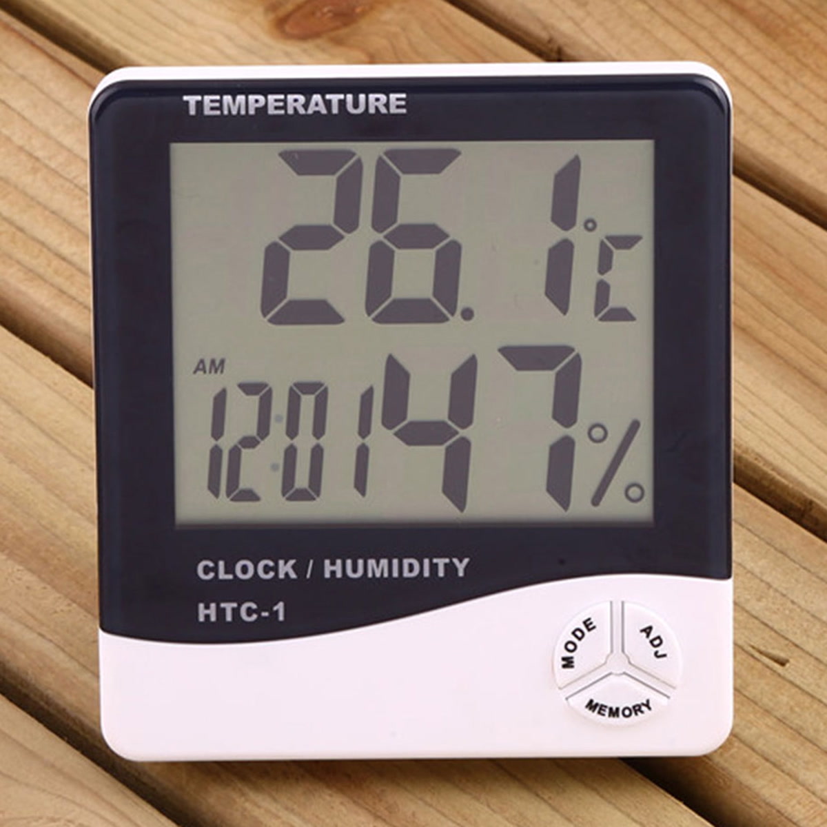 Hygrometer displaying indoor humidity levels