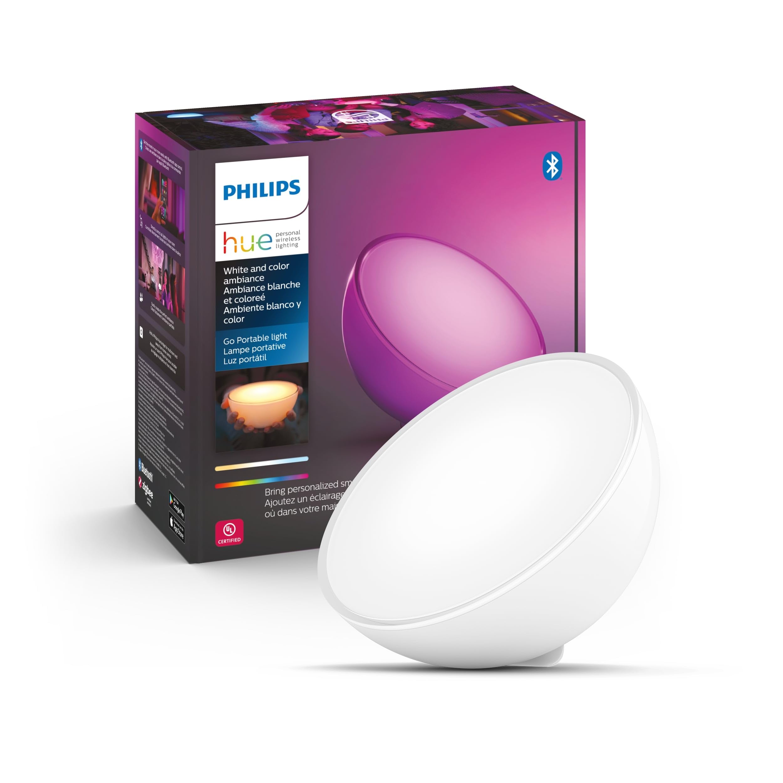 Philips Hue Go portable smart light for closet color-accurate lighting