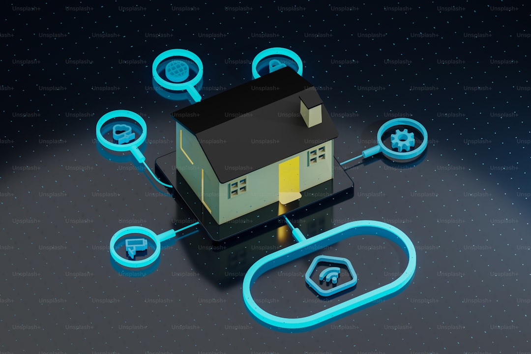 Smart home automation for leaving home with door lock and lights