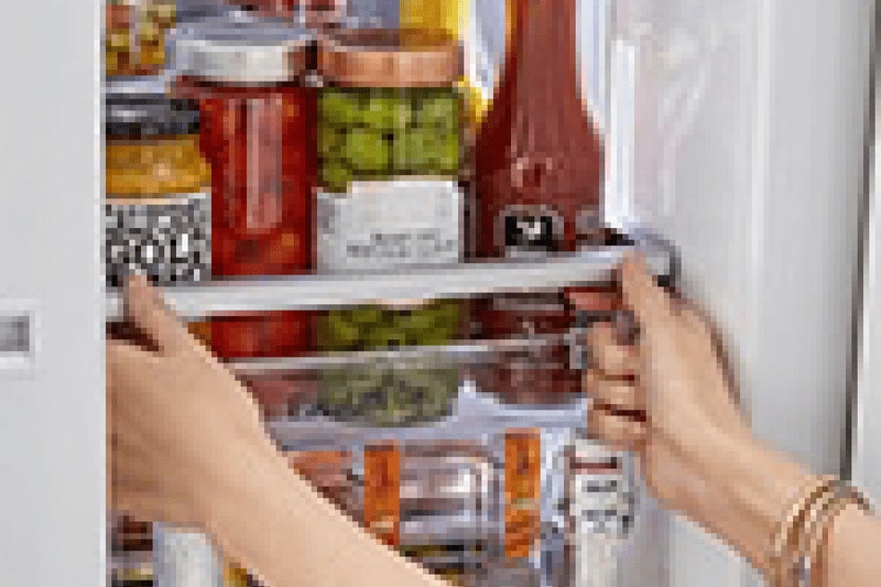 LG InstaView Door-in-Door refrigerator with knock-to-see feature