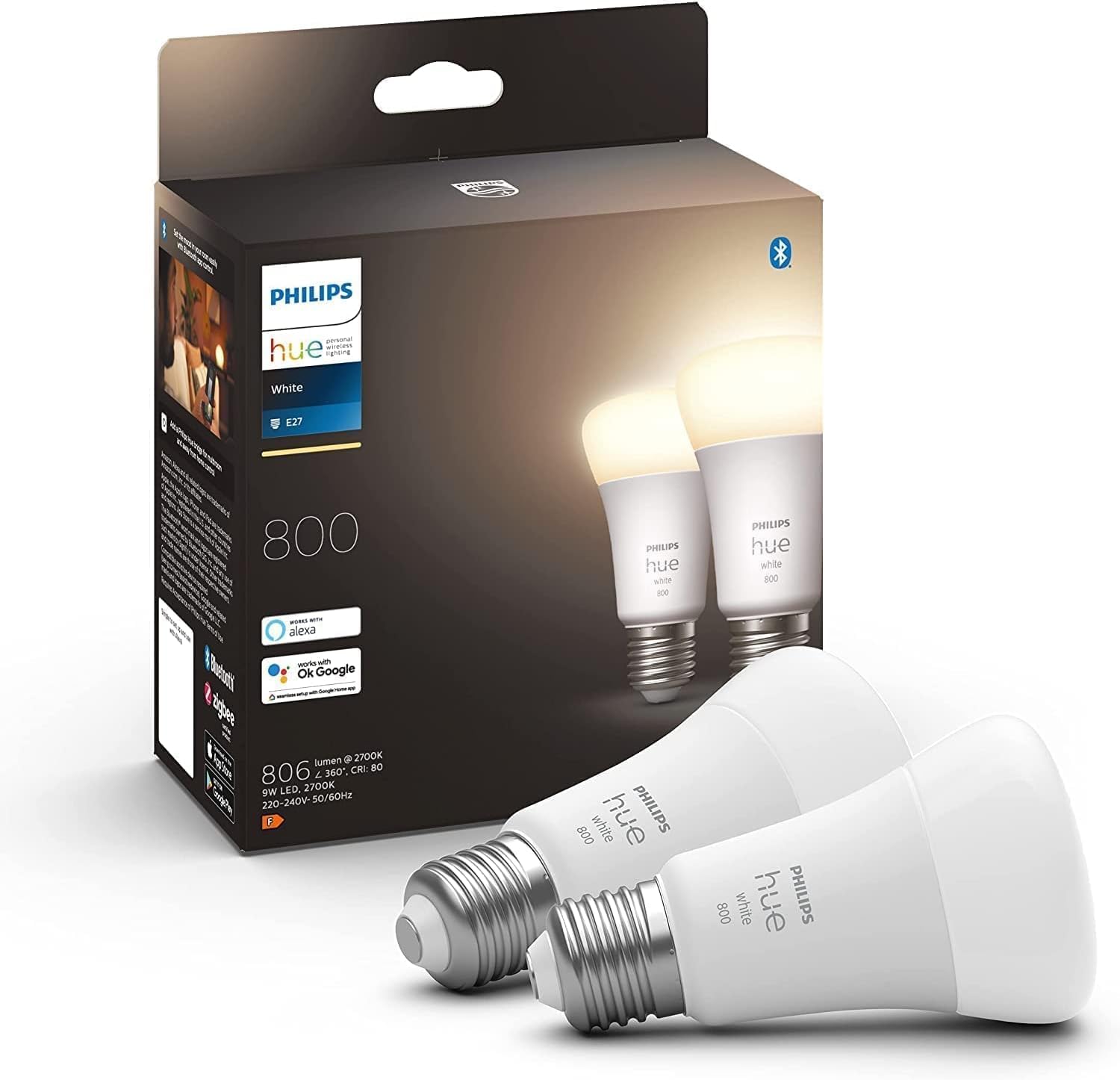 Philips Hue smart bulb dimming warm for bedtime
