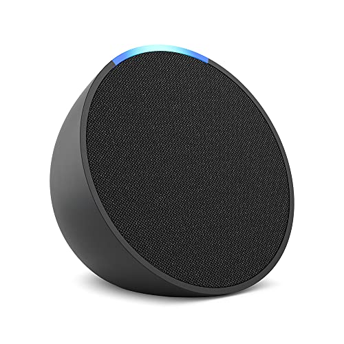 Echo Pop compact smart speaker in charcoal