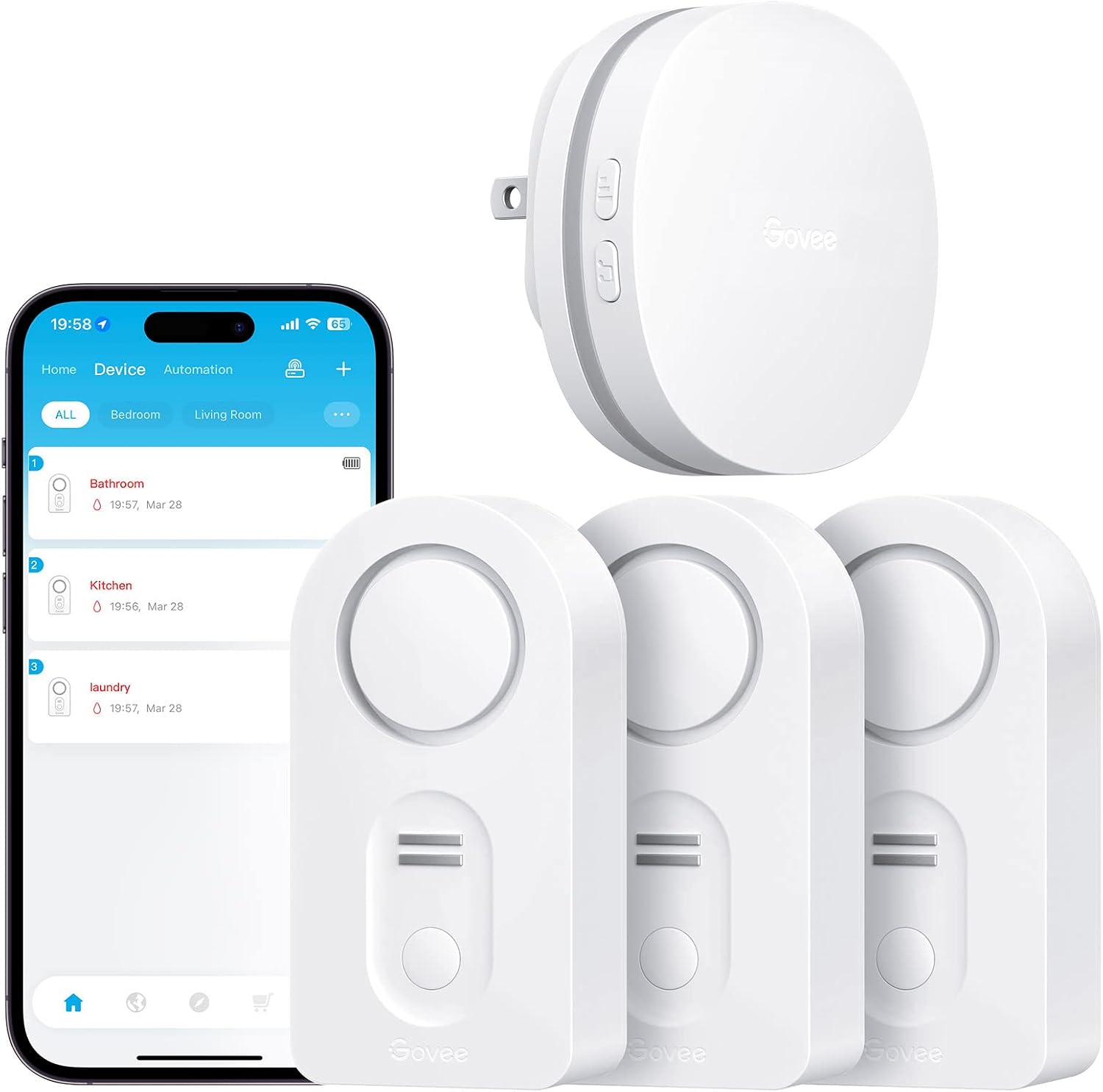 Govee Water Leak Detector 3-Pack