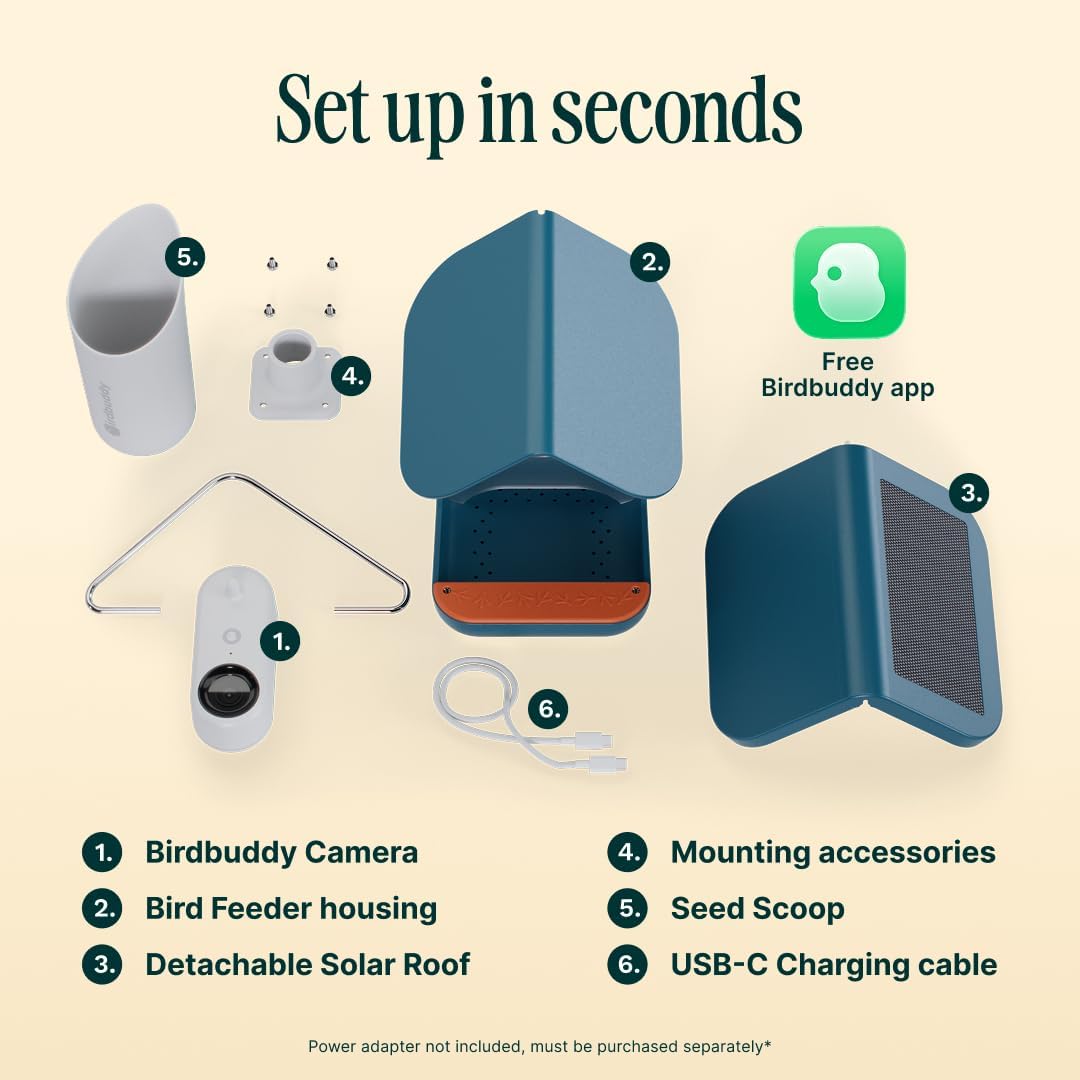 Bird Buddy Pro solar smart bird feeder with camera