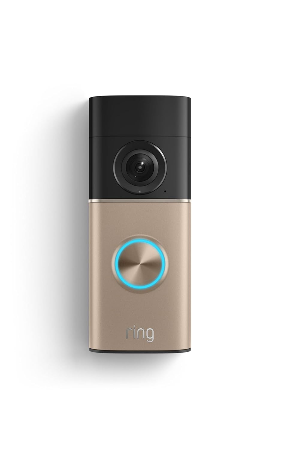 Ring Wired Doorbell 2K Plus — single hardwired device, Nickel Silver