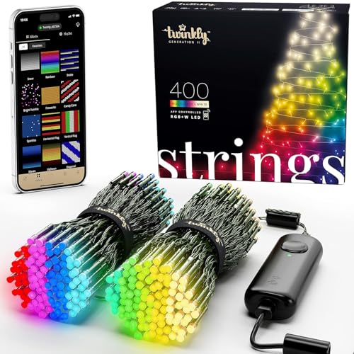 Twinkly Strings 400 RGB+W, 105ft—about $140–160 at Amazon