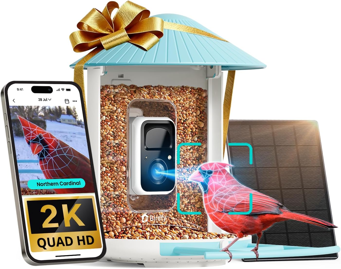 NETVUE Birdfy Smart Feeder with Solar Panel