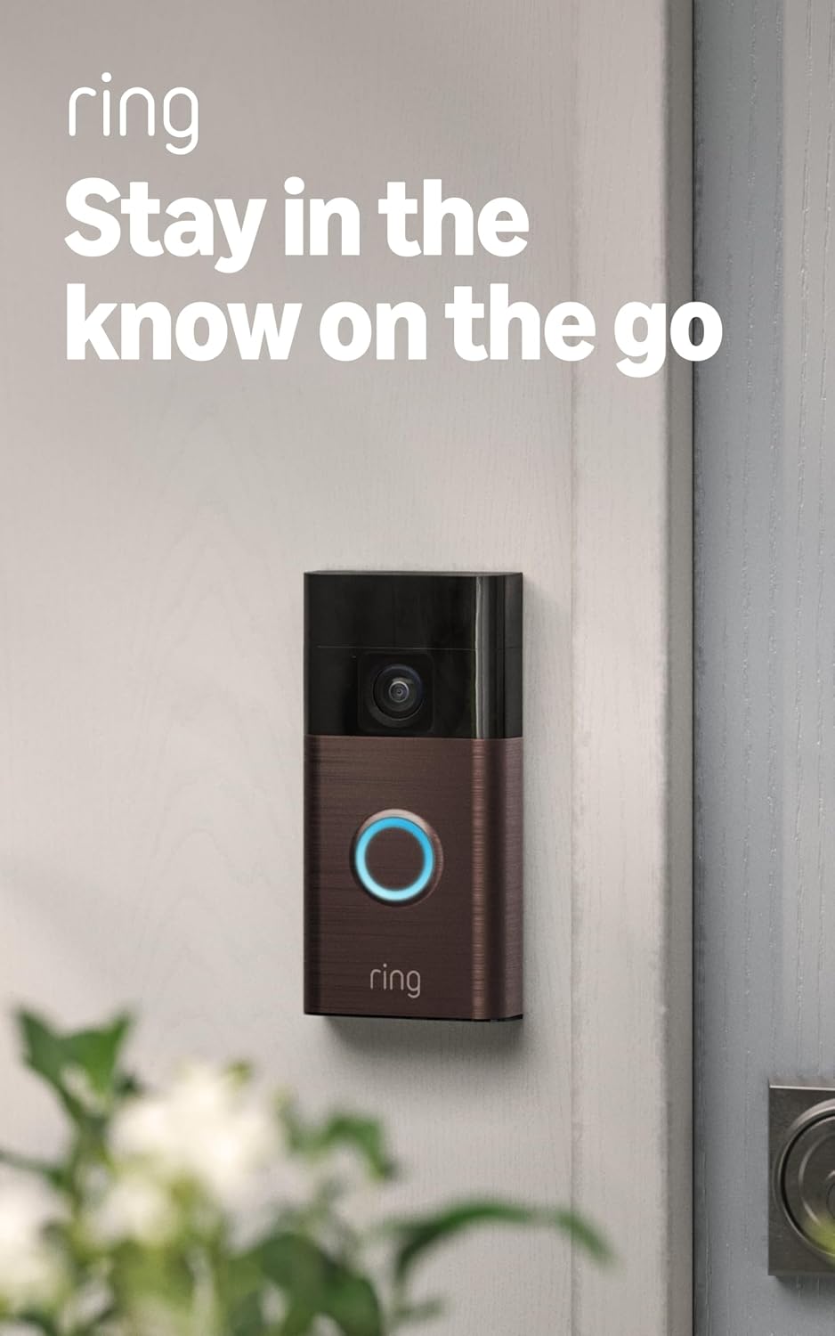 Ring Battery Doorbell 2K with head-to-toe video field of view