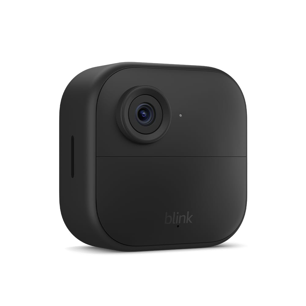 Blink Outdoor 4 wireless security camera in black with mount