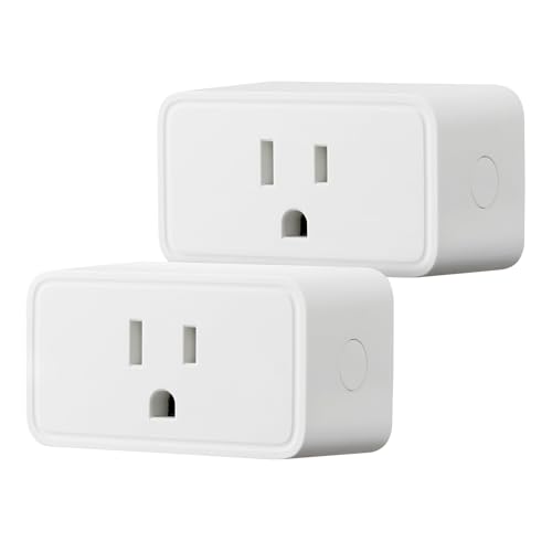 Amazon Basics Smart Plug with Timer Function, Voice Control, WiFi Outlet, Works with Alexa Only, Schedule, APP Control,